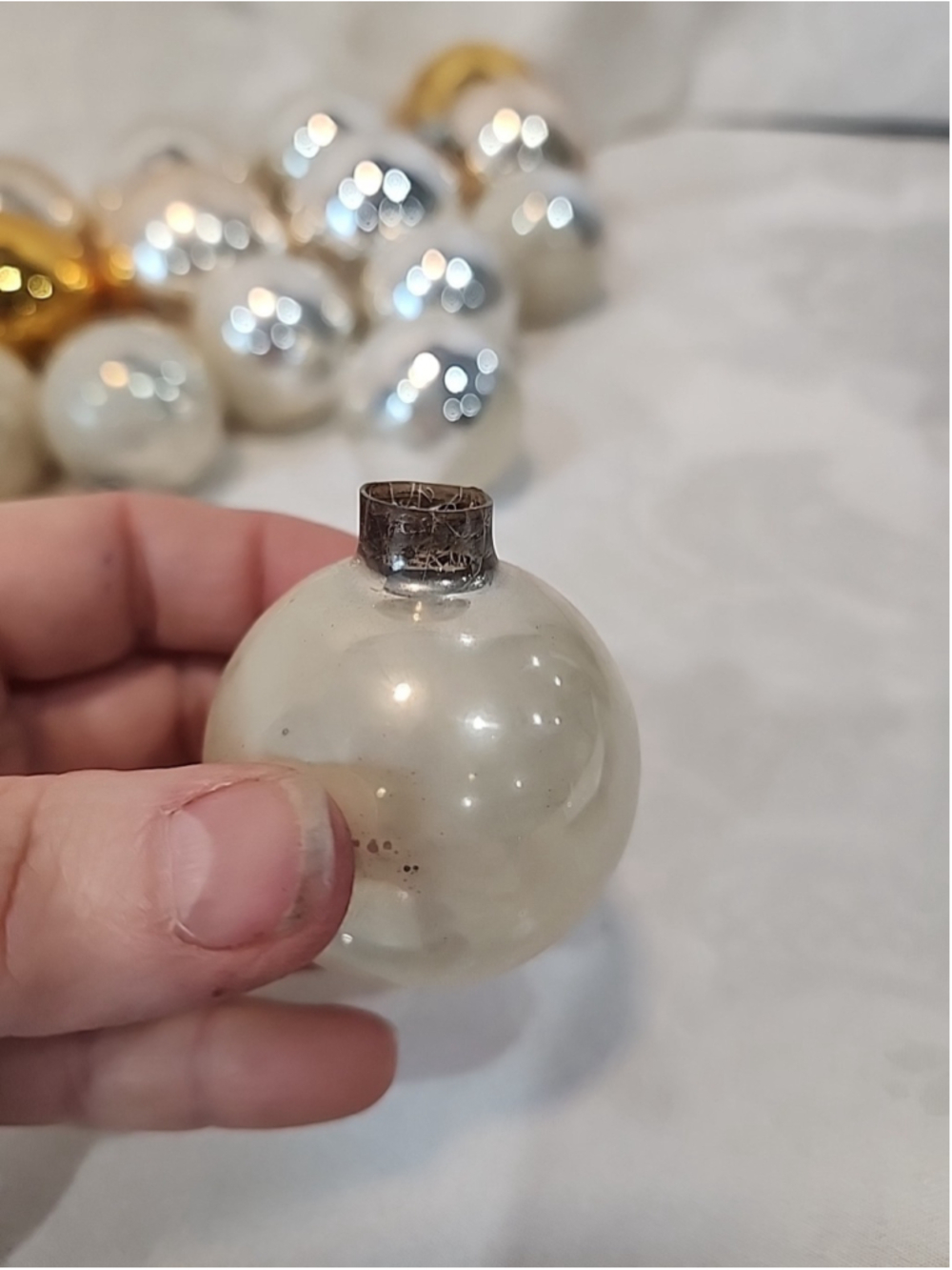 22, Pre WWII Shiny Brite And Rauch Glass Christmas Ornaments,Read - Picture 6 of 7